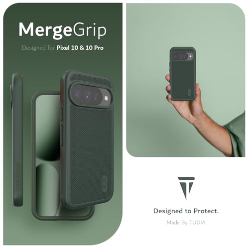 Image of TUDIA MergeGrip Magsafe Compatible for Pixel 10 & 10 Pro Case - Pine Green