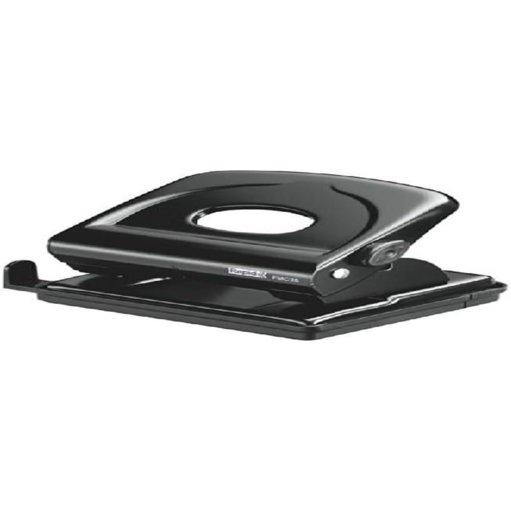 Leitz 4 Hole Punch Grey - Metal Punch For 16 Sheets With Guide Bar And Format Markings