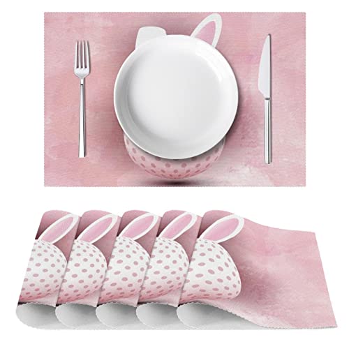 Sets de table œuf de Pâques aquarelle, le cadeau de table idéal x6