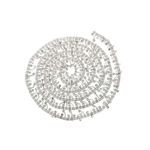 Cadena de borlas de strass SHINEOFI para vestidos de novia y manualidades DIY