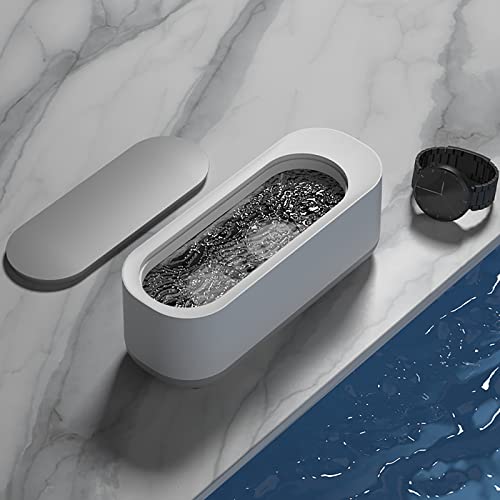 Hstore Life High-Frequency Vibration Ultrasonic Jewelry Cleaning Box Machine Portable Household Cleaner for Cleaning Eyeglasses Watch Rings Necklace Razors Silver Gold Jewelry Bracelet