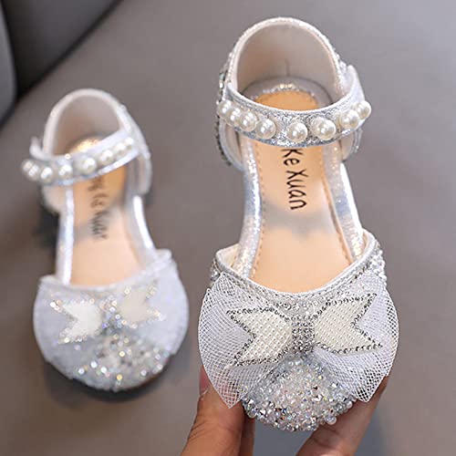 Fashion Spring And Summer Girls Sandals Party Dress Dance Show Princess Shoes Mesh Bowknot Pearl Cute Toddler Girl Shoes3