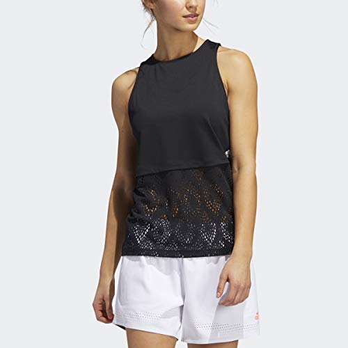 Débardeur femme adidas Primeblue pour le sport de couleur noire en textile recyclé