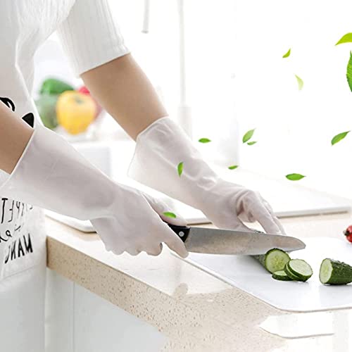 Image of karomouj Kma394 Cleaning Gloves | Reusable Rubber Gloves For Kitchen Dishwashing Cleaning Non-Slip Laundry Gardening Household Gloves (Multicolor,Pack of 1 Pair)