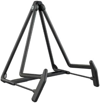 K&M - König & Meyer 17580.014.55 - Heli 2 Guitar Stand - Folding A-Frame for Acoustic Guitars - Adjustable and Collapsible – Sturdy and Durable - Professional Choice - German Made - Black