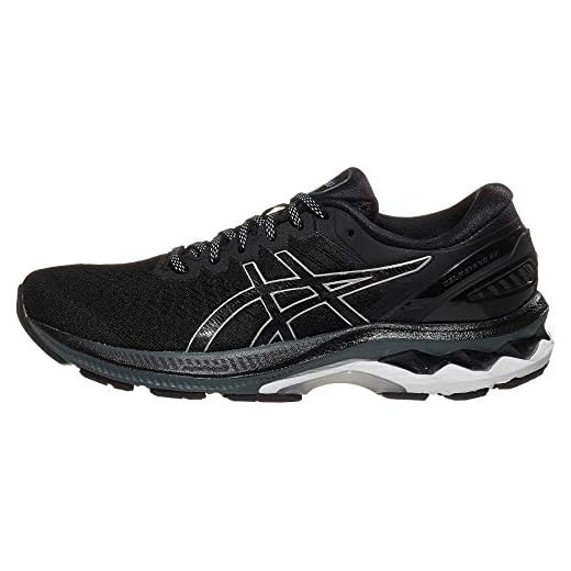 ASICS Women's Gel-Kayano 27 Running Shoes, 8, Black/Pure Silver