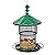 Metal Bird Feeder Tube Hanging Wild Bird Seed Feeder Squirrel Proof Birds Feeder for Outside Decoration, Large Capacity Feeder for Outdoor Garden,Green