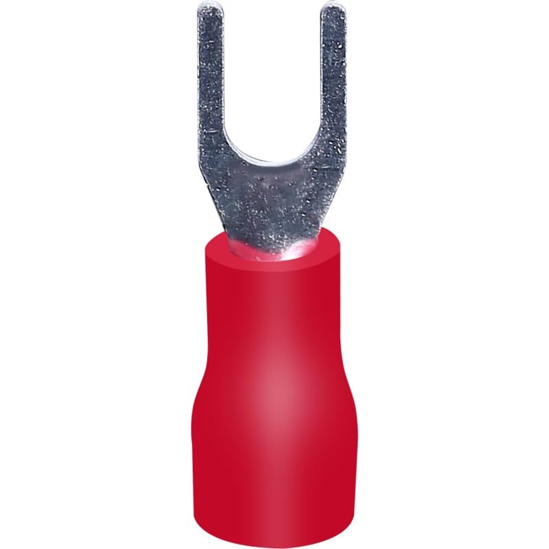 Conectores de cable rojo tipo U SV1.25-3 de presión fría para crimpado eléctrico, 10 uds