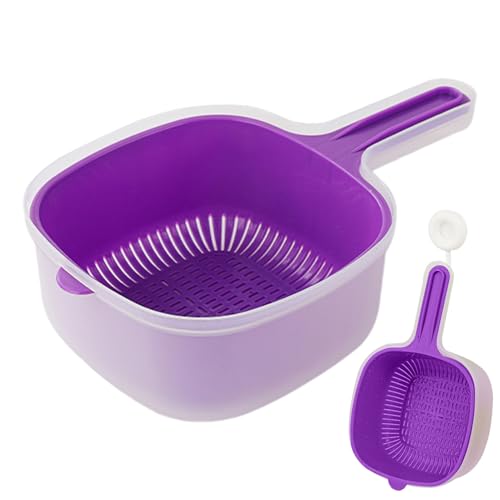 Cestino Drenante - Setaccio Di Riso Da Cucina, Filtro Moderno | Ciotola Per Vasca Da Lavaggio Vegetale, Scarico Del Contenitore Per La Pulizia Della Frutta, Scaffali Di Pasta, Organizzatore Del Cesto