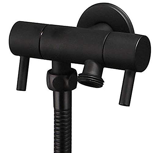 Robinet de lavabo de douche mitigeur perforé deux manettes
