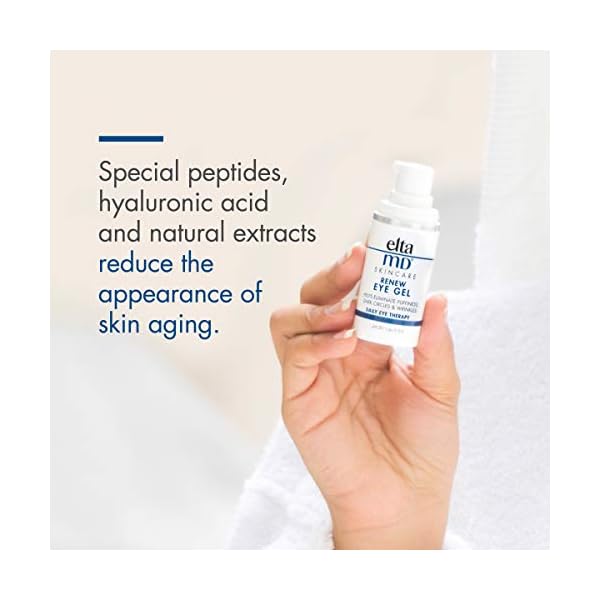 EltaMD Renew Eye Gel, Eye Serum for Dark Circles and Puffiness, Under Eye Serum, Minimizes Fine Lines and Wrinkles