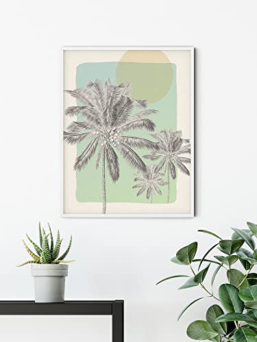 Cuadro Manhã Quente Komar de 50x70 cm para decorar el dormitorio con un estilo otoñal cálido