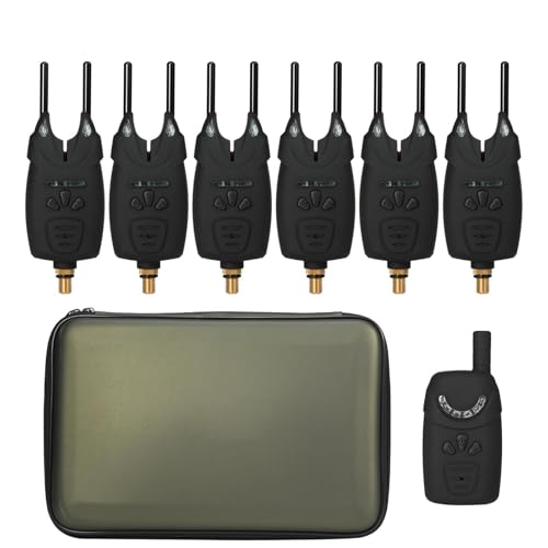 Alertas electrónicas de pesca con sensor de mordida y receptor digital de largo alcance
