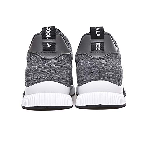 ailishabroy Elevator Sneakers Men Sports Lightweight Casual Shoes with Hidden Flight Lifting Heel for Men Black Blue Gray -2.36 Larger3