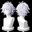 Short Silver White
