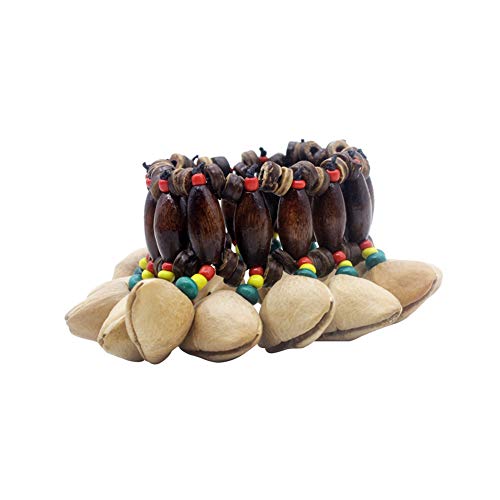 image for LNIMI 2PCS African Tribal Style Nuts Shell Bracelet Dora Nut Handbell 