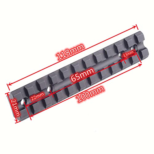 Support de rail 10/22 en alliage d'aluminium usiné de précision - 4