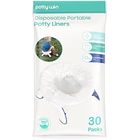 [30 Counts] Disposable Potty Liners Compatible with OXO Tot 2-in-1 Go Potty, Potty Refill Bags for Toddler Travel, Universal Potty Bags Fit Most Potty Chairs Cover