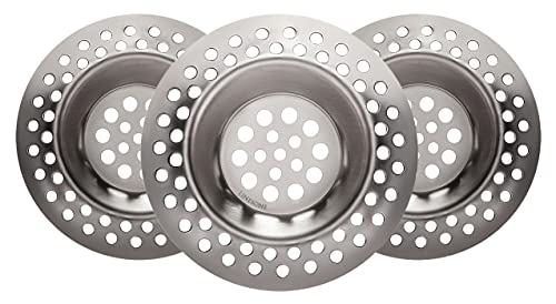 Colador para desagüe de acero inoxidable, pack de 3