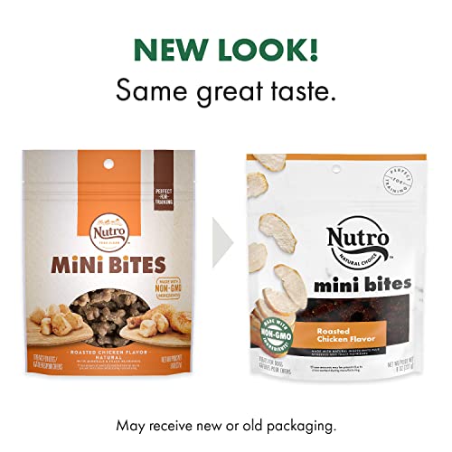Nutro Mini Bites Dog Treats Roasted Chicken Flavor, 8 Oz. Bag #TOP2