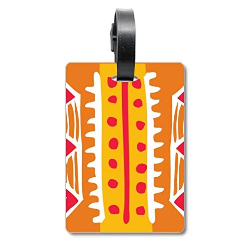 Étiquette de valise motif totems pour ne plus perdre son bagage en voyage