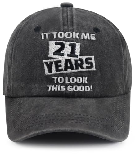 Tbstlumd 21st Birthday Decorations for Her Him, Adjustable Embroidered 2005 Hat, 21 Years Old Party Supplies Baseball Cap, 21st Birthday Gifts for Boys Girls