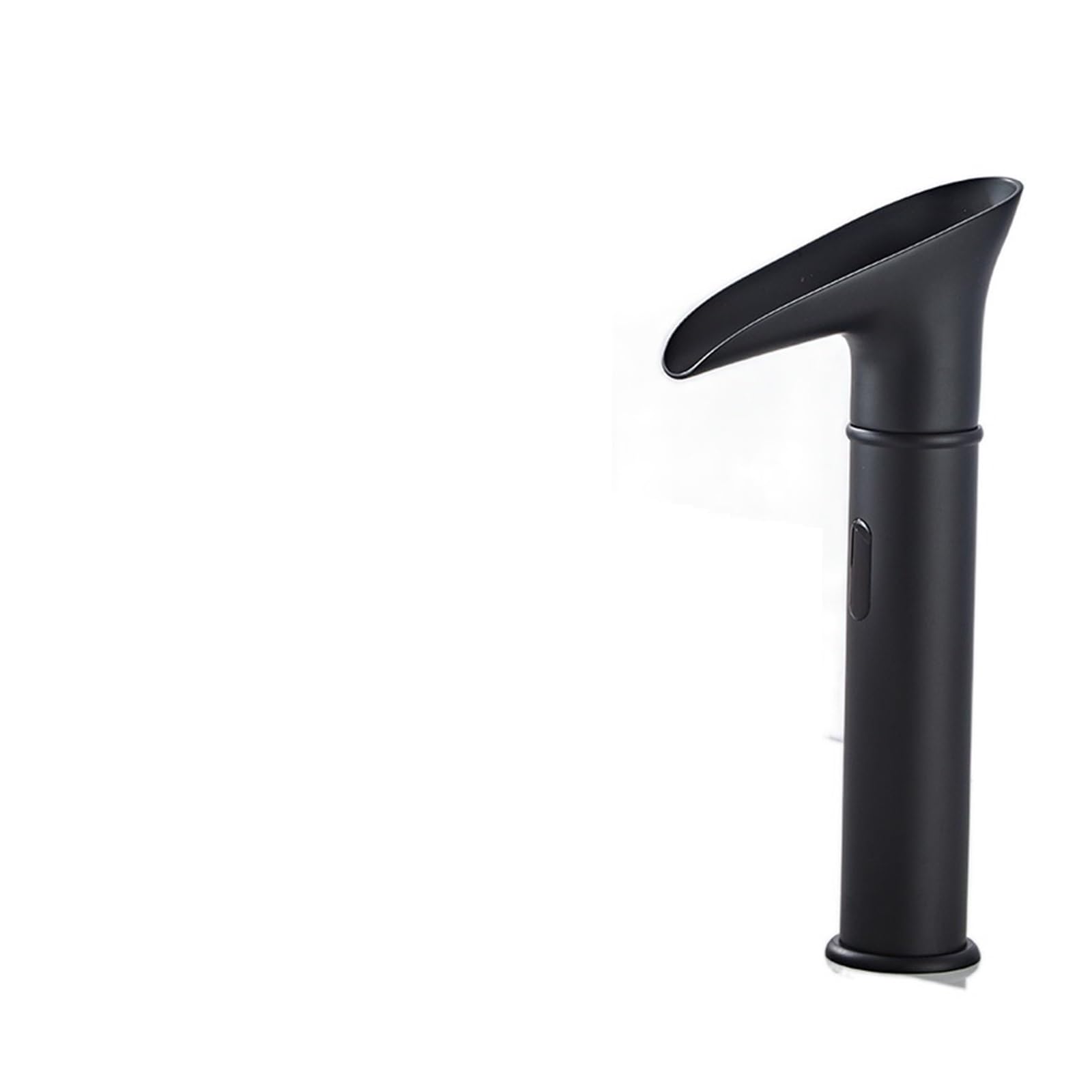 Robinet de salle de bains à capteur LED noir mat eau chaude et froide