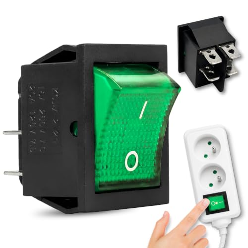 Interruptor Basculante DPST ON/OFF 4 pin, 1 Unidad