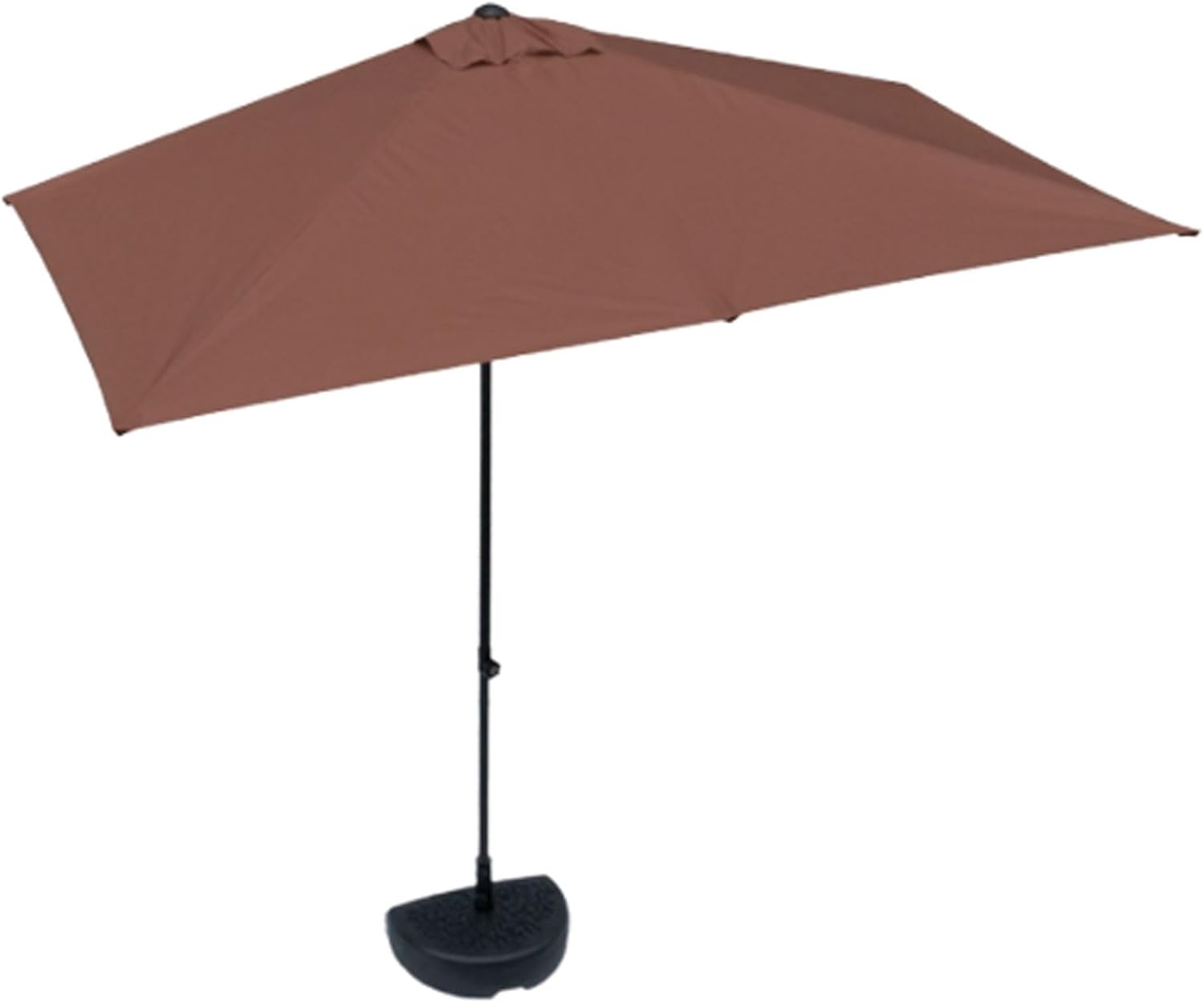 TOMPPY Patio Umbrella with Base Half Side Sun Shade