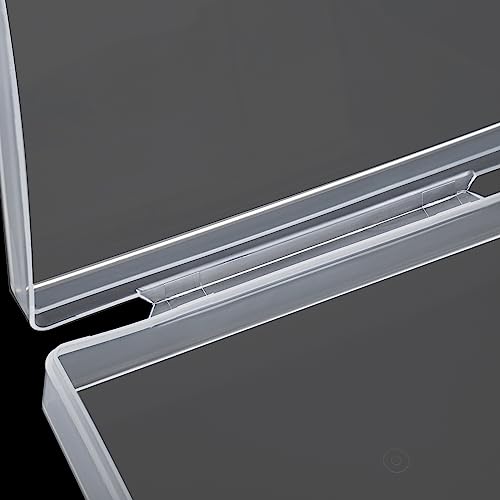 Tebery 24 Pack Blank Playing Card Case Clear Card Deck Box Snaps Closed, Empty Plastic Storage Box C