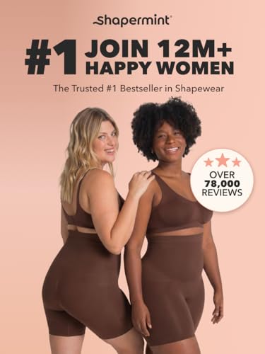 Image of SHAPERMINT High Waisted Body Shaper Shorts Shapewear for Women Tummy Control Thigh Slimming Technology