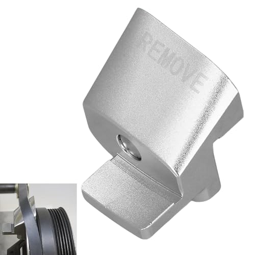 Acouto Stretch Belt Remover/Installer 59370 Serpentine Belt Removal Tool Installer Universal Aluminium Alloy Front Back Side Automobile Belt Tensioner Tools (Silver)