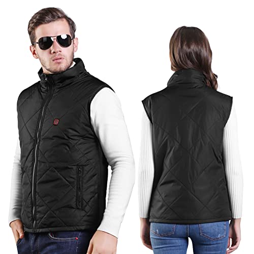 FERNIDA Heated Vest for Men Women USB Electric 8 Heating Zones Heated Jacket Vest for Winter Warm, No Battery Pack2