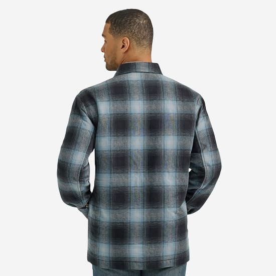Wrangler Men's Blue Flannel Shirt Jacket2