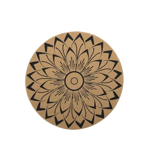 Set de table boho rond 38 cm antidérapant pour table propre