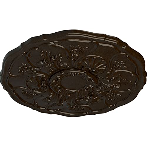 Image of Ekena Millwork CM22CNBZS 22-1 /2 x 1-1 /2 Cornelia Ceiling Medallion, Bronze