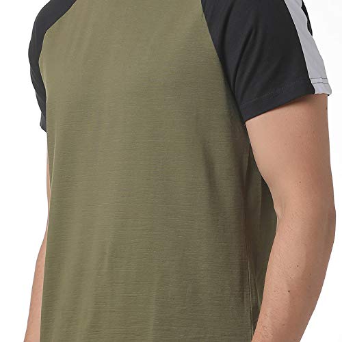 Image of CAHOOT Men Red Striped Casual T-Shirt