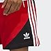 adidas Originals Mens Superstar 3 Stripes Sport Fleece Shorts, Vivid Red/Black, Medium