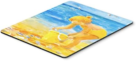 Caroline's Treasures 6016MP Little Girl at The Beach Mouse Pad, Hot Pad or Trivet for Home Office Gaming Working Computers Laptop Mouse Mat,Washable Large Mousepad image 2