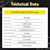 RIGOL Digital Oscilloscope DHO804 70 MHz 4-Ch 1.25 GSa/s 12-bit 25 Mpts UltraAcquire 1,000,000 wfms/s 7 Touch LAN/USB/HDMI Web Control SCPI for Power Ripple Embedded Debug