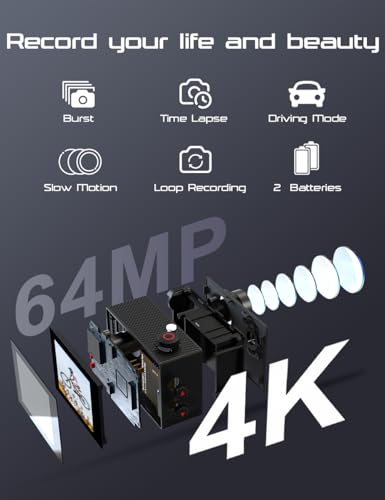 Variante de Apexcam camara deportiva 4K60 EIS 64MP 40M WiFi Remoto