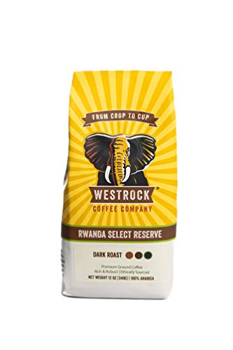 Westrock Coffee Company Rwanda Select Reserve, Dark Roast, 12-ounce Ground (1 Pack)