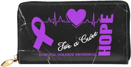 Hope for a Cure Domestic Violence Awareness Wallet Card Bag