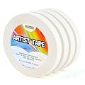 Baowox Artist Tape for Drafting Art, 4 Packs White Drafting Tape Acid-Free Masking Artists Tape Watercolor Tape for Painting Canvas Framing 0.6inch Wide 660FT Long Total