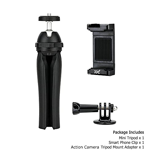 Jjc Mini Tabletop Tripod Stand And Handle Grip For Gopro Hero 11 10 9 8 7 Dji Osmo Insta360 Akaso Action Camera, Iphone Android Samsung Phone, Compact Dslr Mirrorless Digital Vlog Camera And Camcorder #TOP1