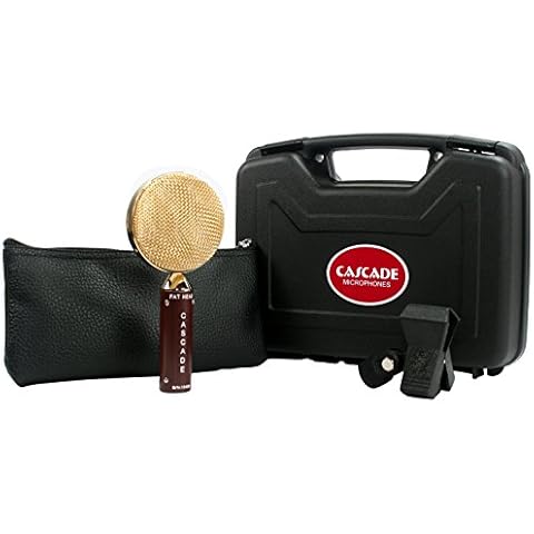 Cascade Microphones 98-G-A FAT HEAD Ribbon Microphone, Brown Body/Gold Grill Cover