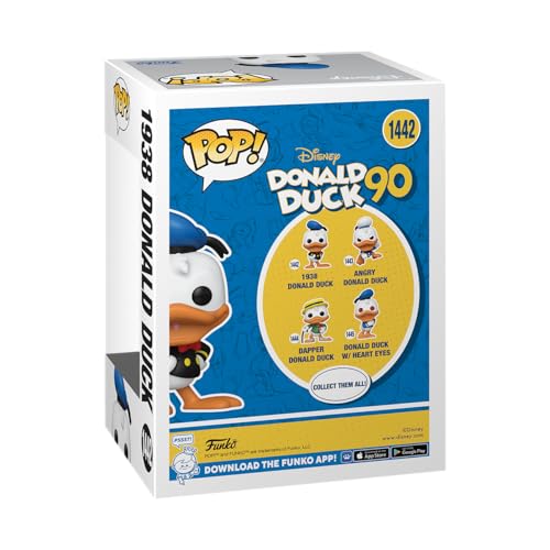 Funko Pop! Disney: Donald Duck 90th - Donald Duck - (1938) - Figurine en Vinyle à Collectionner - Idée de Cadeau - Produits Officiels - Jouets pour Les Enfants et Adultes - TV Fans