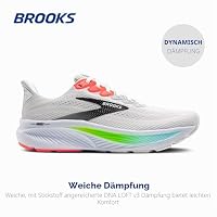 Brooks Herren Ghost 17 Laufschuhe, Laufschuhe Herren, Schuhe Herren, White/Pink Clay/Gecko, 47.5 EU – Ansicht 3