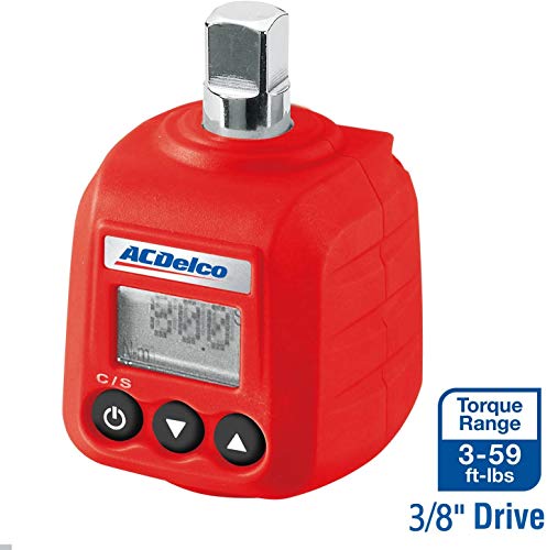Acdelco Arm602-34A 3/8” & ½” Heavy Duty Digital Torque Adapter Combo Kit With Buzzer And Led Flash Notification – Iso 6789 Standards With Certificate Of Calibration #TOP3