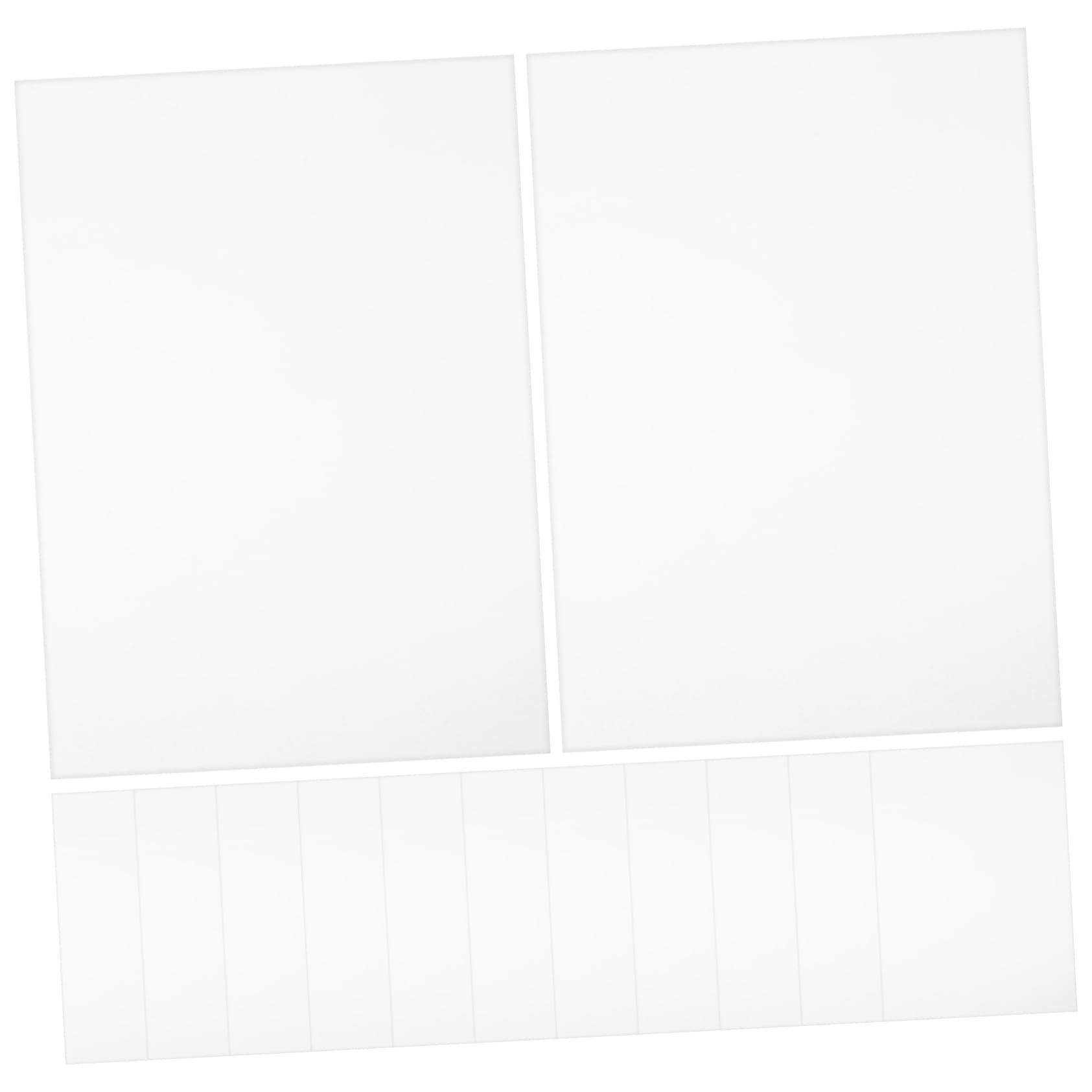 SOIMISS 50 pièces Papier pour DIY Cartonné Blanc pour Artisanat Origami et Scrapbooking Matériaux de Bricolage Polyvalents